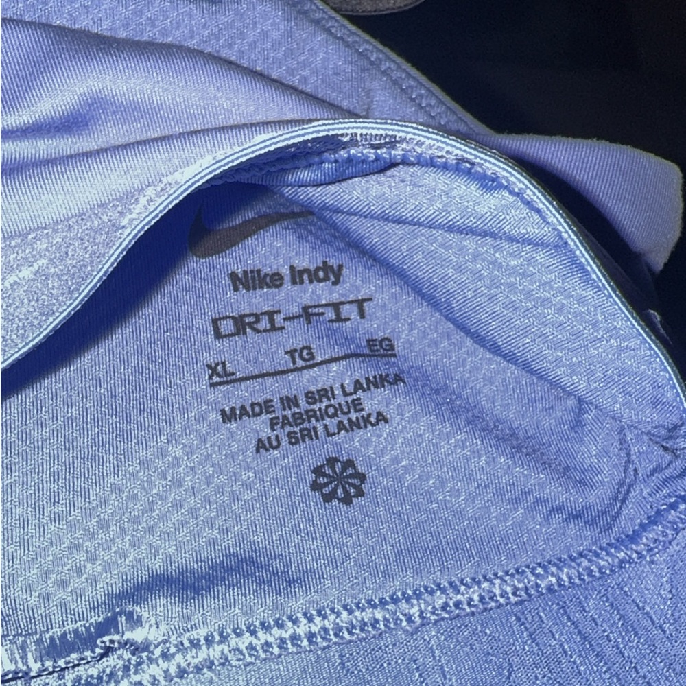 3 Nike Girl’s XL Sports Bra- 2 Black and 1 Light Blue - Picture 3 of 4